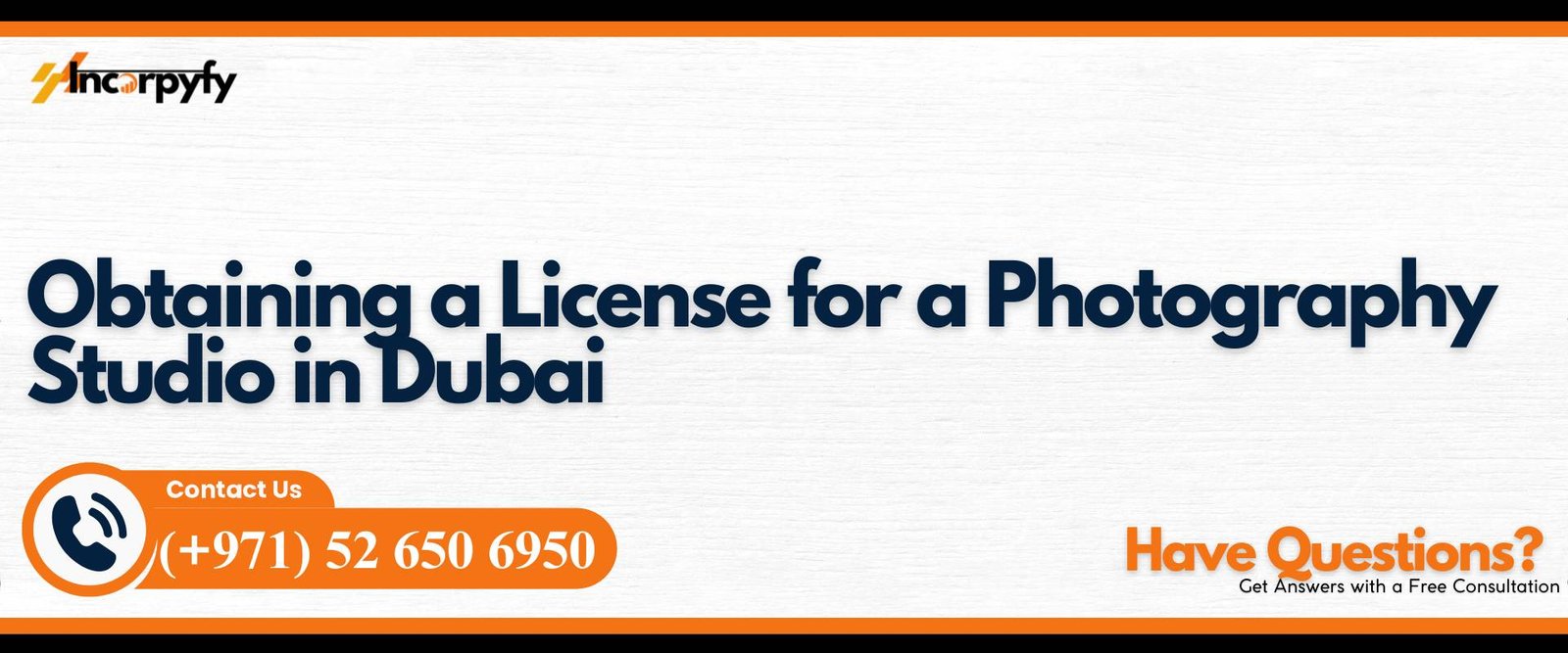 Obtaining a License for a Photography Studio in Dubai