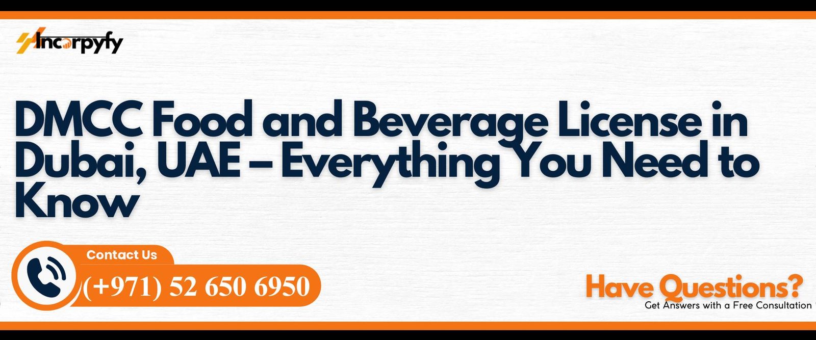 DMCC Food and Beverage License in Dubai, UAE – Everything You Need to Know