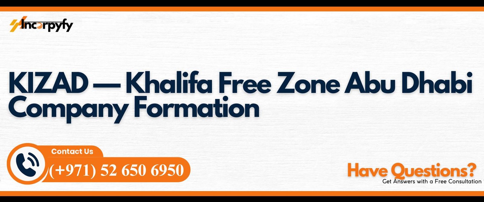 KIZAD — Khalifa Free Zone Abu Dhabi Company Formation