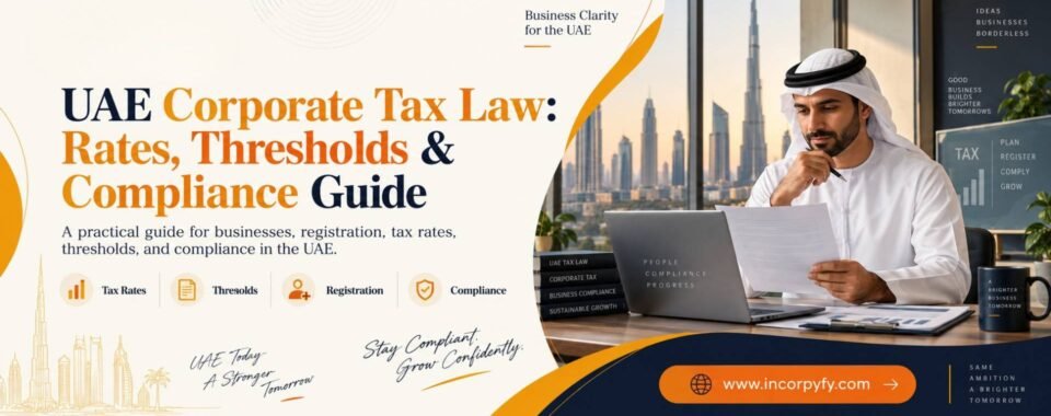 UAE corporate tax law rates and compliance guide