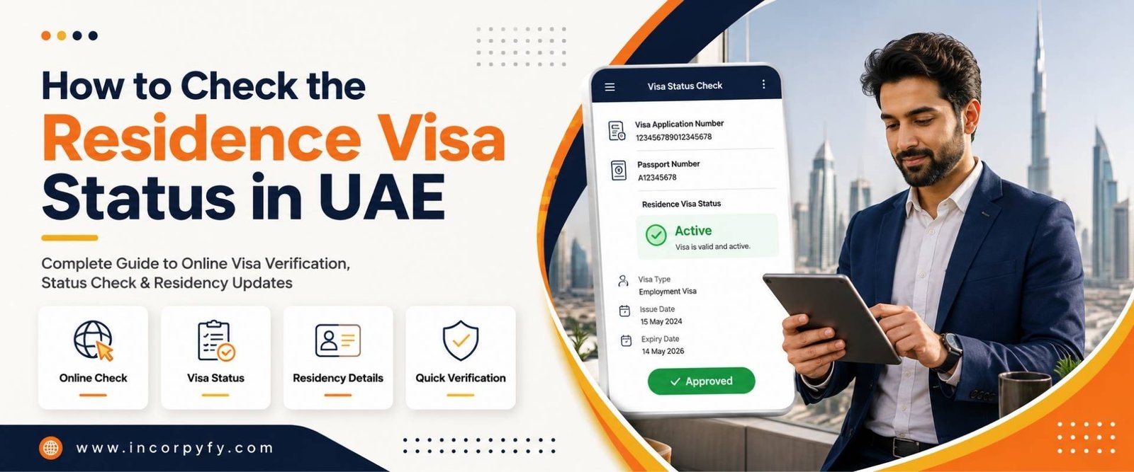 Check the Residence visa status in UAE