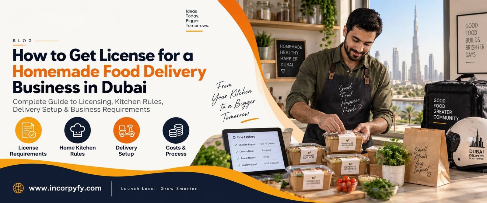 Homemade food delivery business license in Dubai application guide