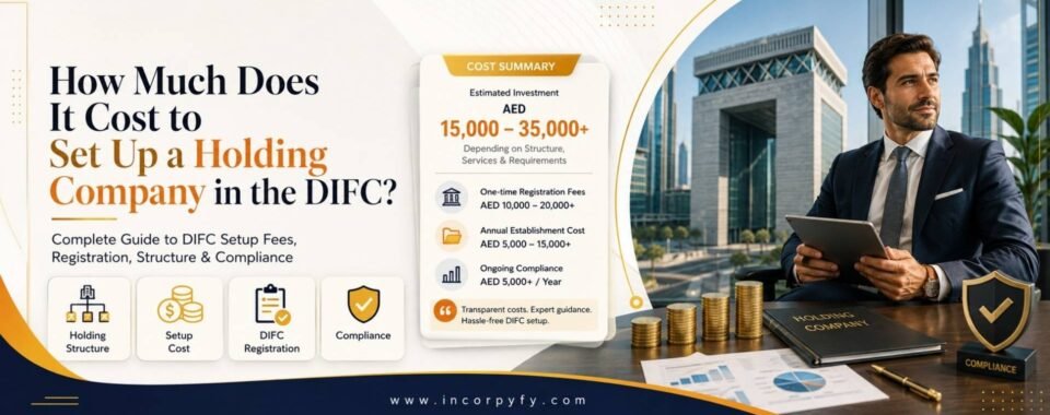 How Much Does it cost to set up a Holding company in DIFC