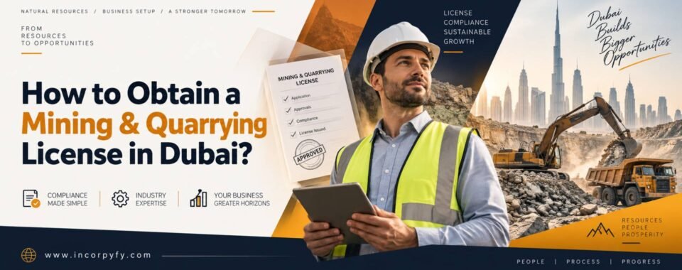 How to obtain a mining quarrying license in Dubai guide