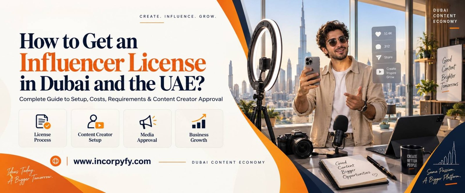 Influencer license in dubai, UAE