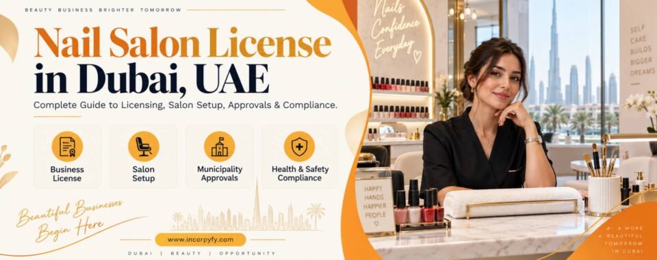Nail salon license in dubai, UAE