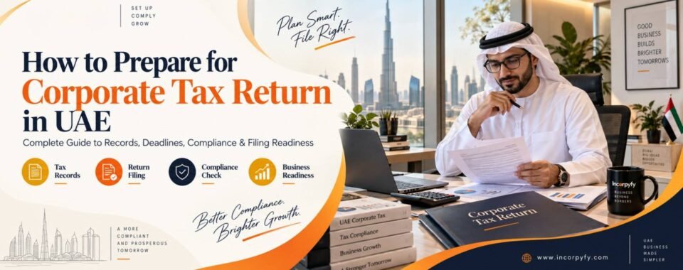 Prepare for corporate tax return in uae