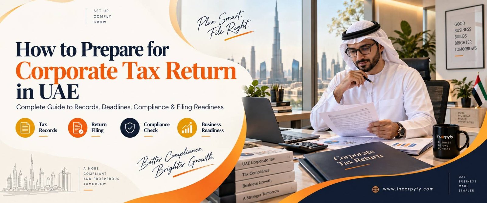 Prepare for corporate tax return in uae