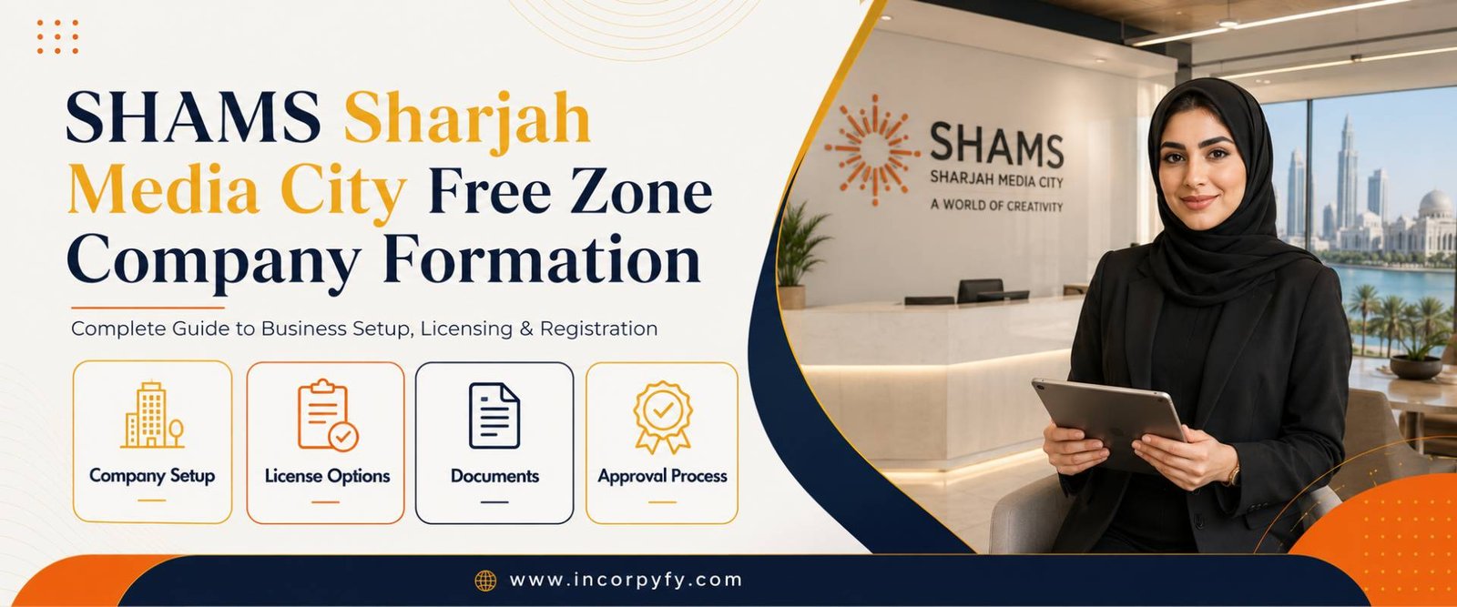 SHAMS Sharjah media city free zone company formation