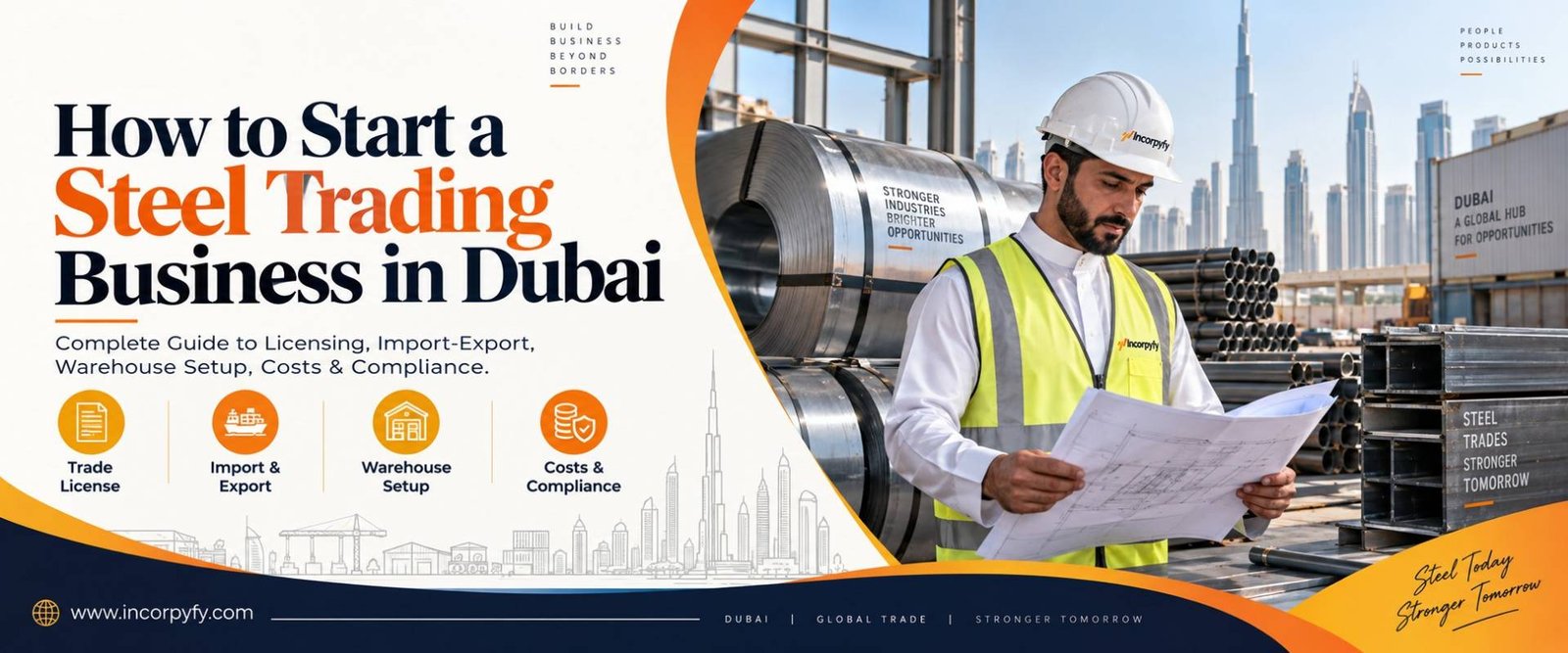 Steel trading business in Dubai license and setup guide