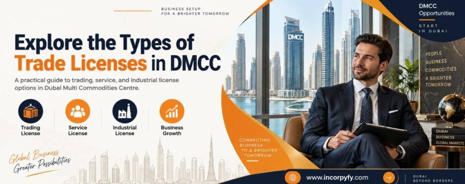 Types of trade licenses in DMCC Dubai Multi Commodities Centre