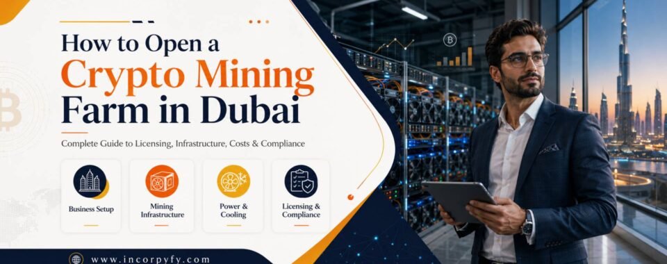 open Crypto Mining farm in dubai