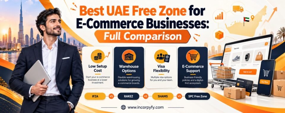 Best UAE Free zone for E-Commerce businesses Comparison guide