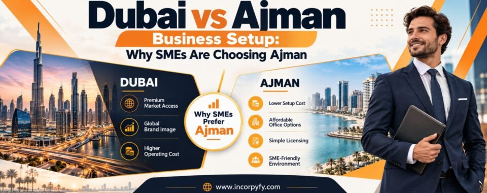 Dubai vs Ajman business setup Comparison guide