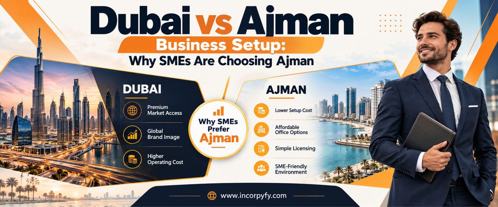 Dubai vs Ajman business setup Comparison guide