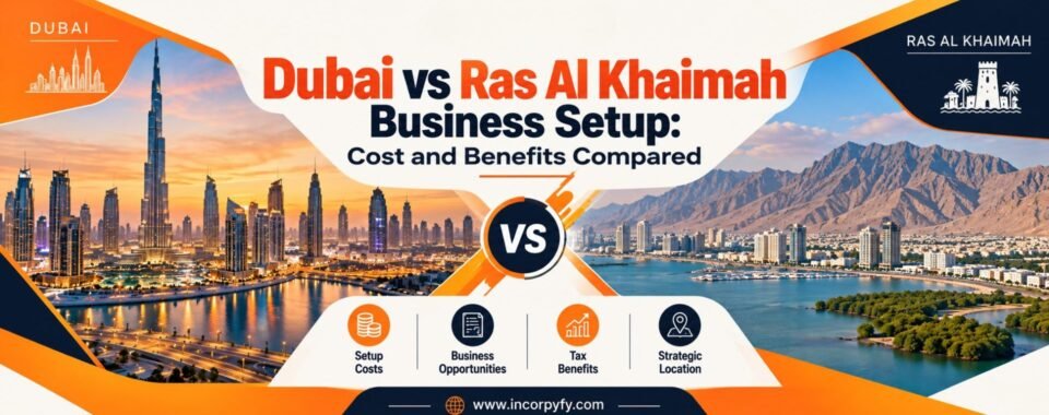 Dubai vs Ras Al Khaimah business setup Comparison guide