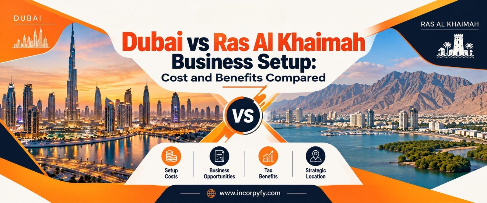 Dubai vs Ras Al Khaimah business setup Comparison guide