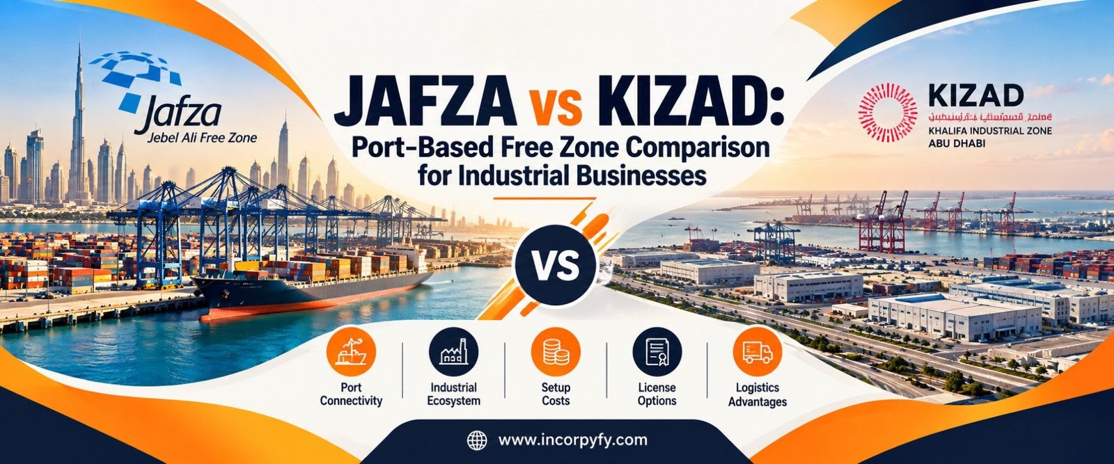 JAFZA vs KIZAD Comparison guide JAFZA vs KIZAD Comparison guide