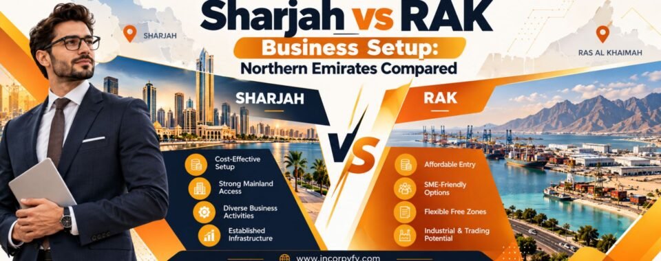 Sharjah vs RAK business setup Comparison guide